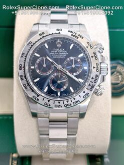 Rolex Daytona Blue Dial Super Clone Swiss Replica Watch | Ref 126509 | 4131 Swiss Movement