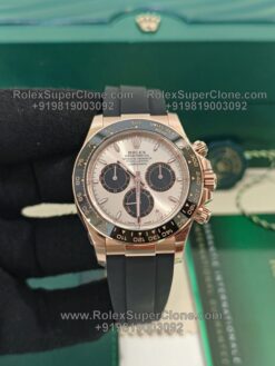 rolex daytona rose gold rubber strap