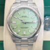 rolex oyster perpetual pistachio dial