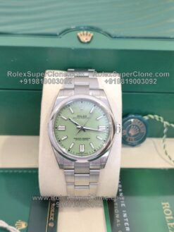 rolex oyster perpetual pistachio dial super clone