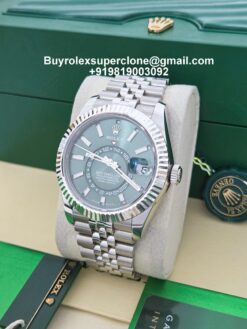 rolex sky dweller green dial superclone