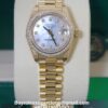 rolex lady-datejust with 28mm case size and mop dial