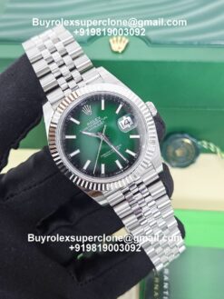 rolex datejust 41 ombre dial replica