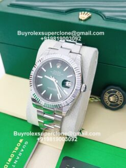 rolex datejust green ombre dial replica