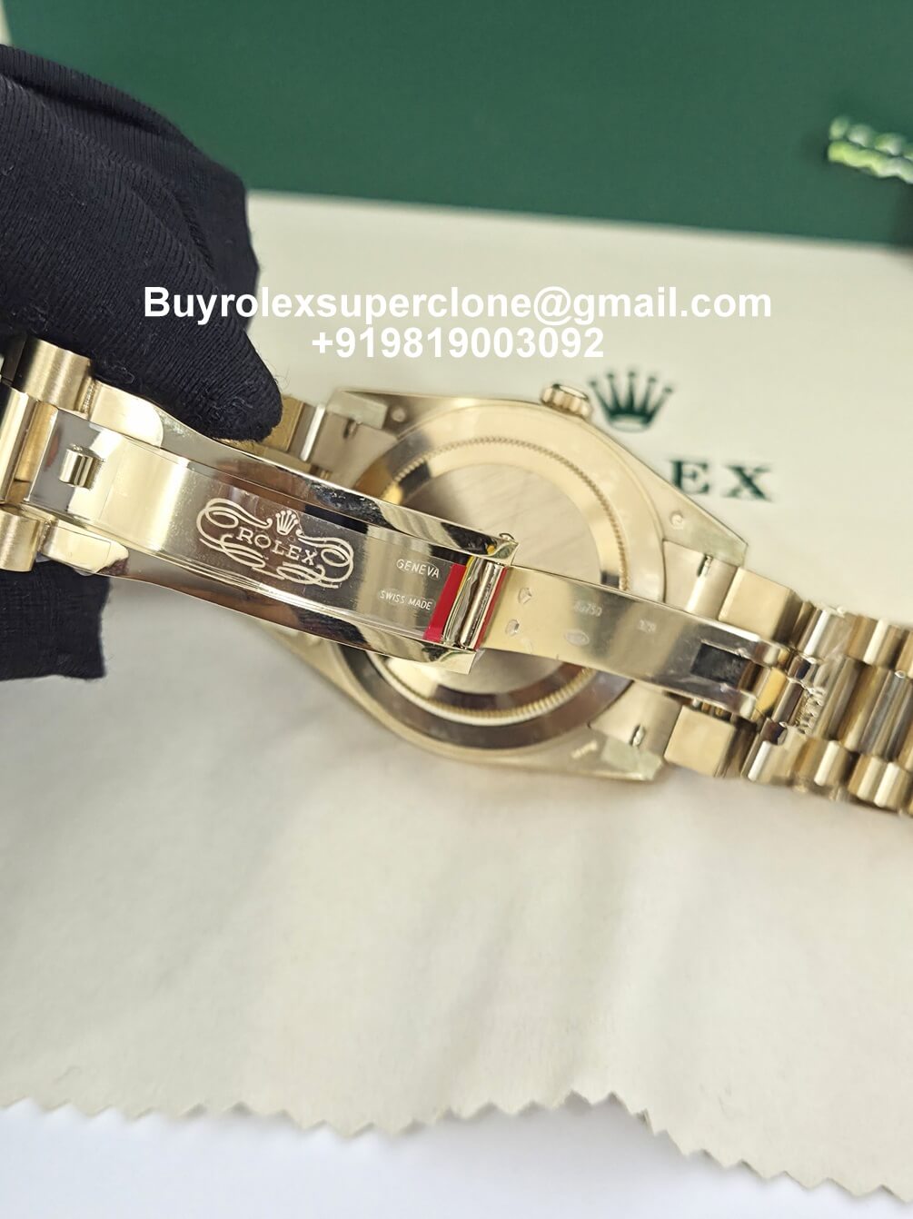 rolex day date gold president bracelet engravings
