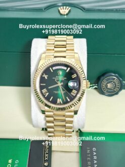 rolex day date green ombre dial gain weight