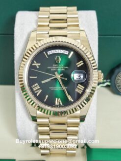 rolex day date green ombre dial super clone
