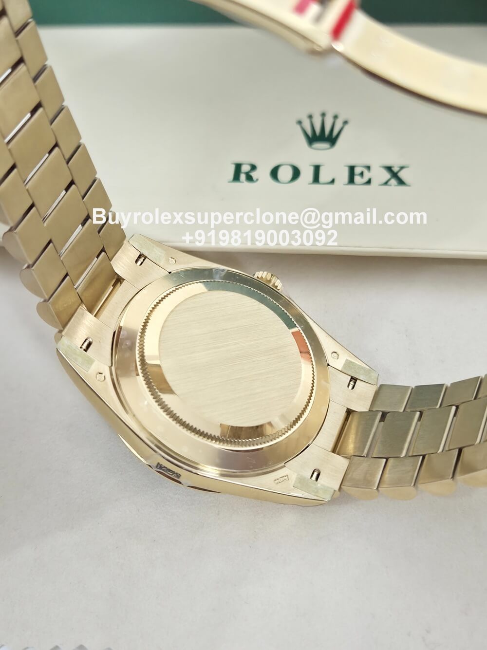 rolex daydate green ombre dial gold president bracelet