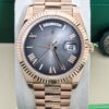 Rolex Day Date 40mm Slate Ombre Dial Super Clone Watch | 18k Rose Gold President Bracelet | Ref 228235 | 3255 Swiss Movement