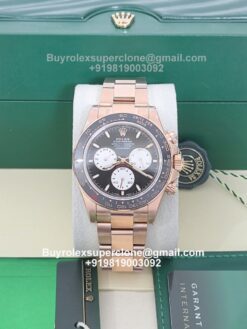 rolex daytona le mans rose gold replica watch