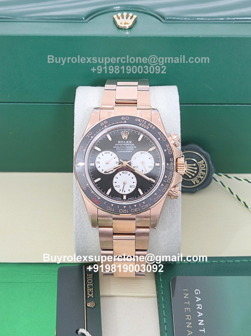 rolex daytona le mans rose gold replica watch
