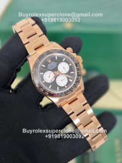 rolex daytona le mans rose gold super clone
