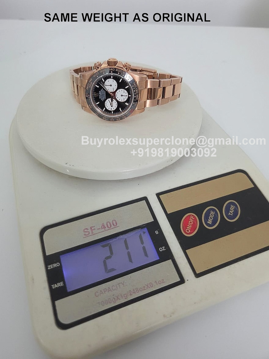 rolex daytona le mans rose gold weight