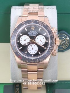 rolex daytona le mans rose gold weighted