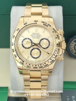 rolex daytona yellow gold weighted