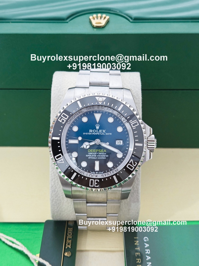rolex deepsea super clone watch with d-blue dial