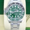 Rolex GMT Master II Sprite Green Dial 1:1 Super Clone Watch | Real 18k White Gold Plated / 220 Grams Weight | Oyster Bracelet | Ref 126729VTNR | 3285 Swiss Movement