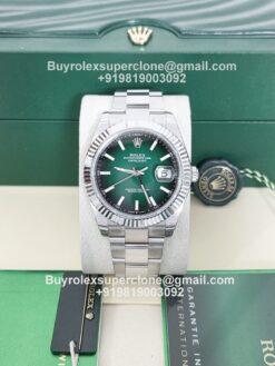 super clone rolex datejust green ombre dial