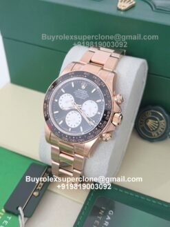super clone rolex daytona le mans rose gold
